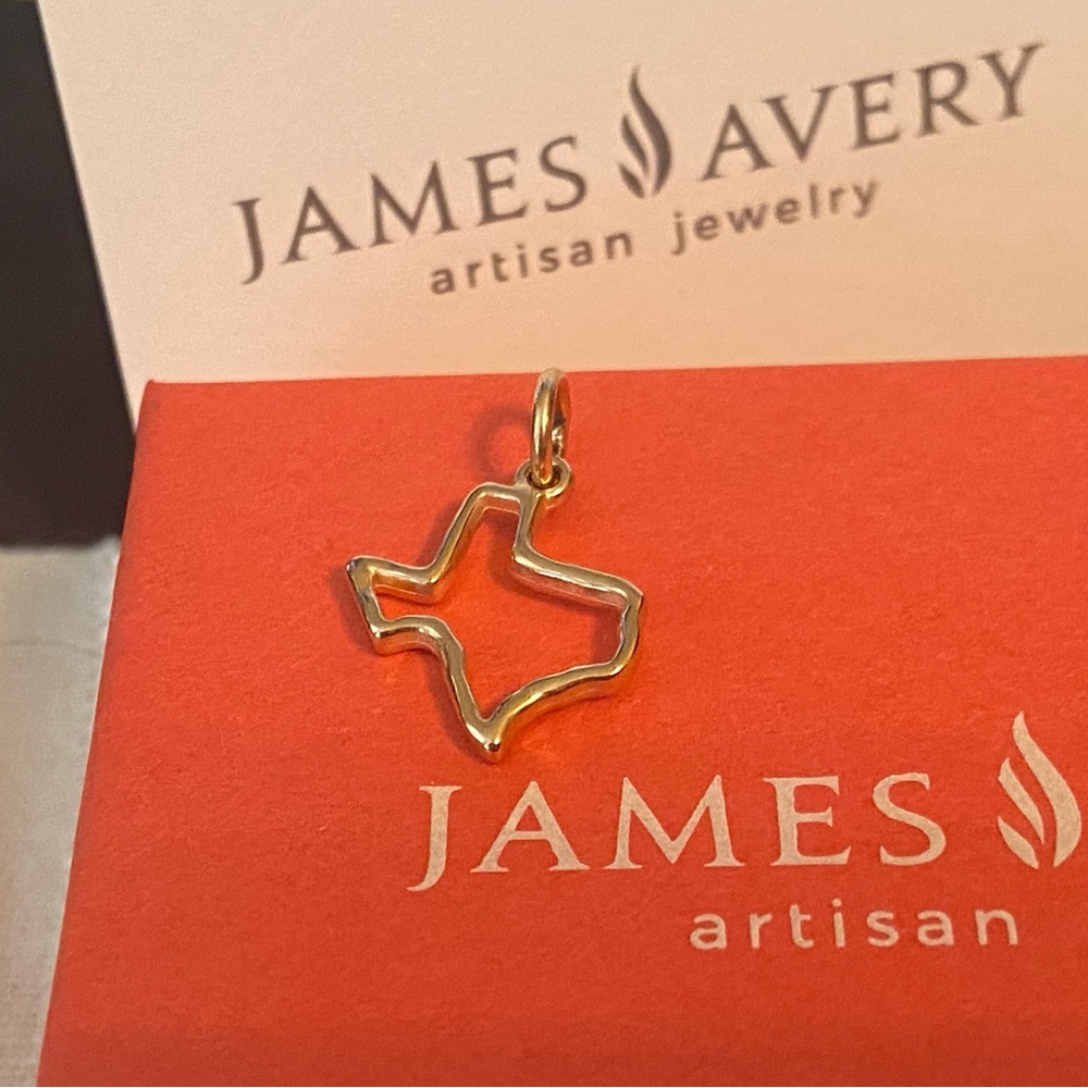 James Avery 14k Gold Texas Forged Charm New